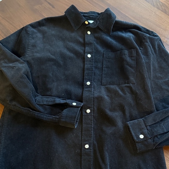 H&M Other - H&m - Black Corduroy Button-Up Shirt men - medium (more large)